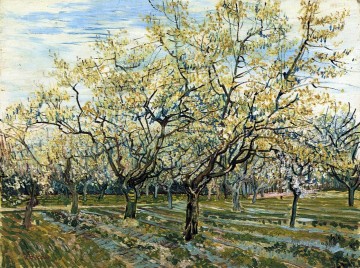  Vincent Works - Orchard with Blossoming Plum Trees Vincent van Gogh